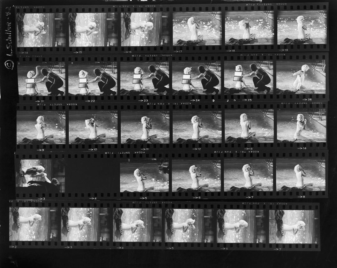 "Something's Got to Give (Contact Sheet)" by Lawrence Schiller