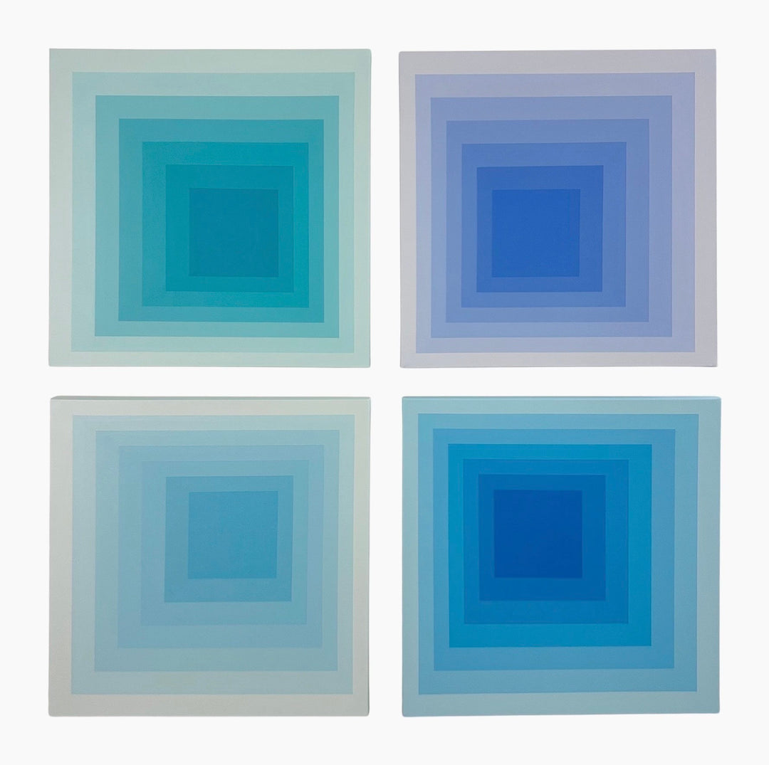 "Mini Depth (Blues)" Set of 4 by Ryan Troisi