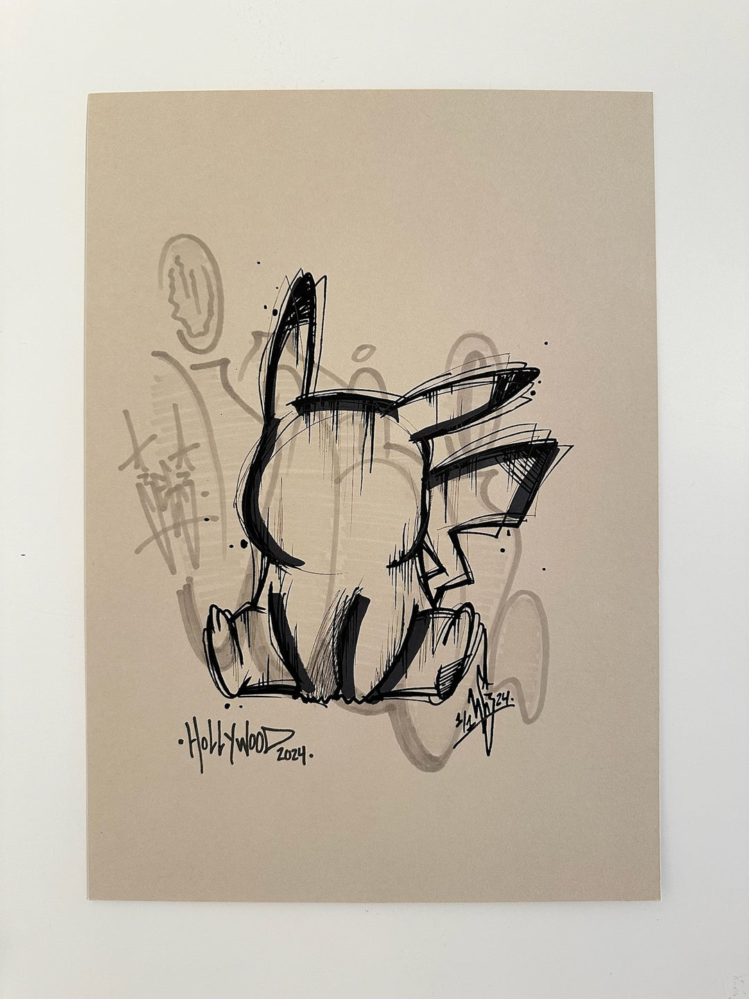 "Pikachu on Paper" by Jeej