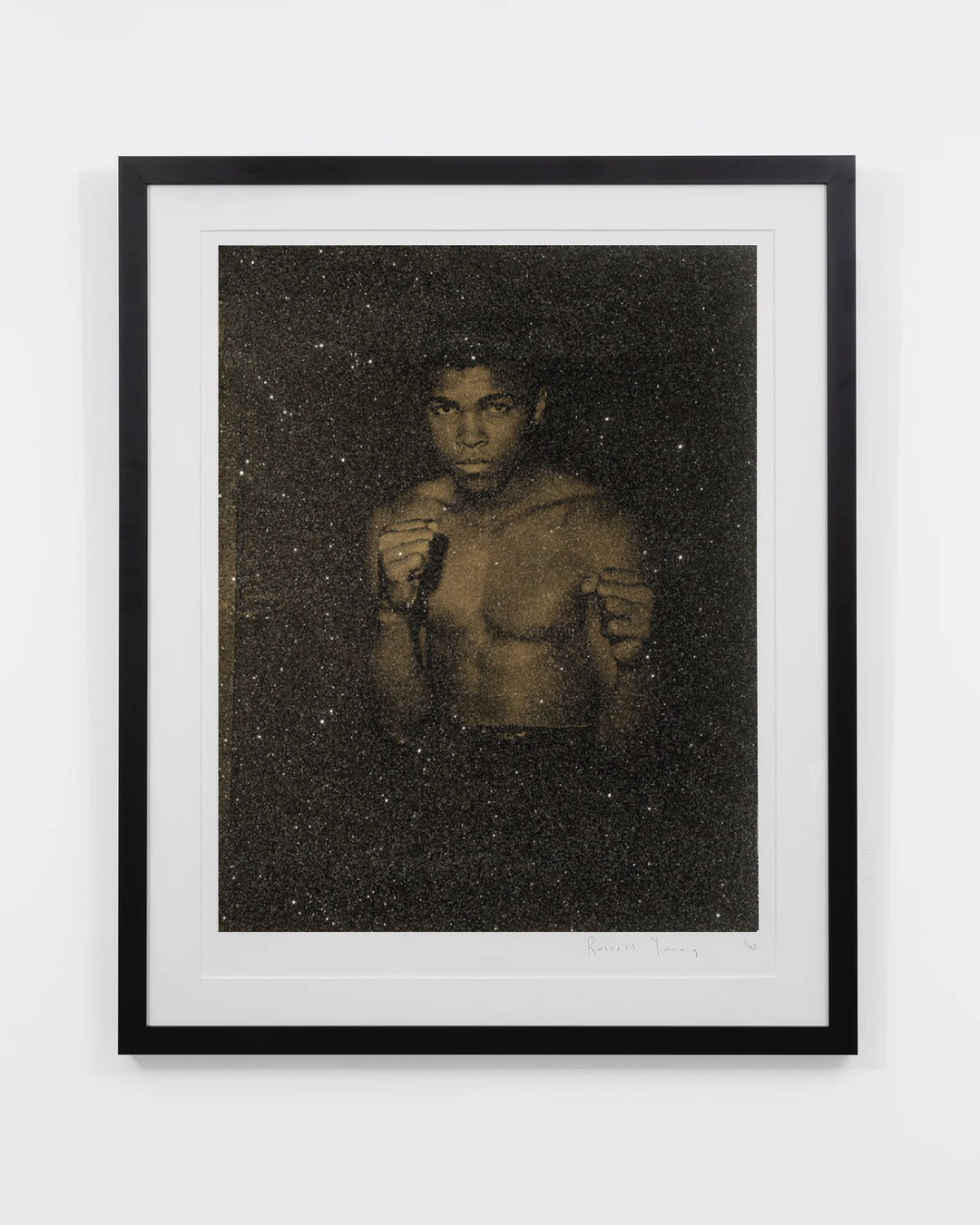 "Ali on Paper, Smoketown Gold" by Russell Young