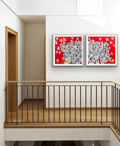 "Fearless Painter" Diptych Print by Flore