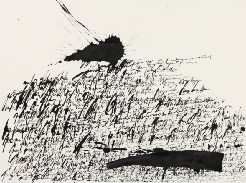 "Asemic N002.14" by Daniel Diaz-Tai