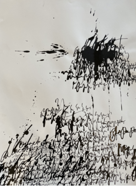 "Asemic N017.19" by Daniel Diaz-Tai