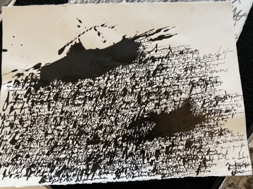 "Asemic N020.19" by Daniel Diaz-Tai