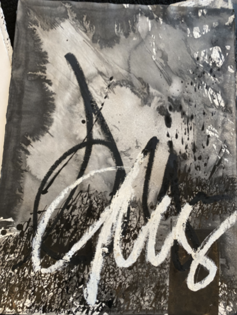 "Asemic N021.19" by Daniel Diaz-Tai