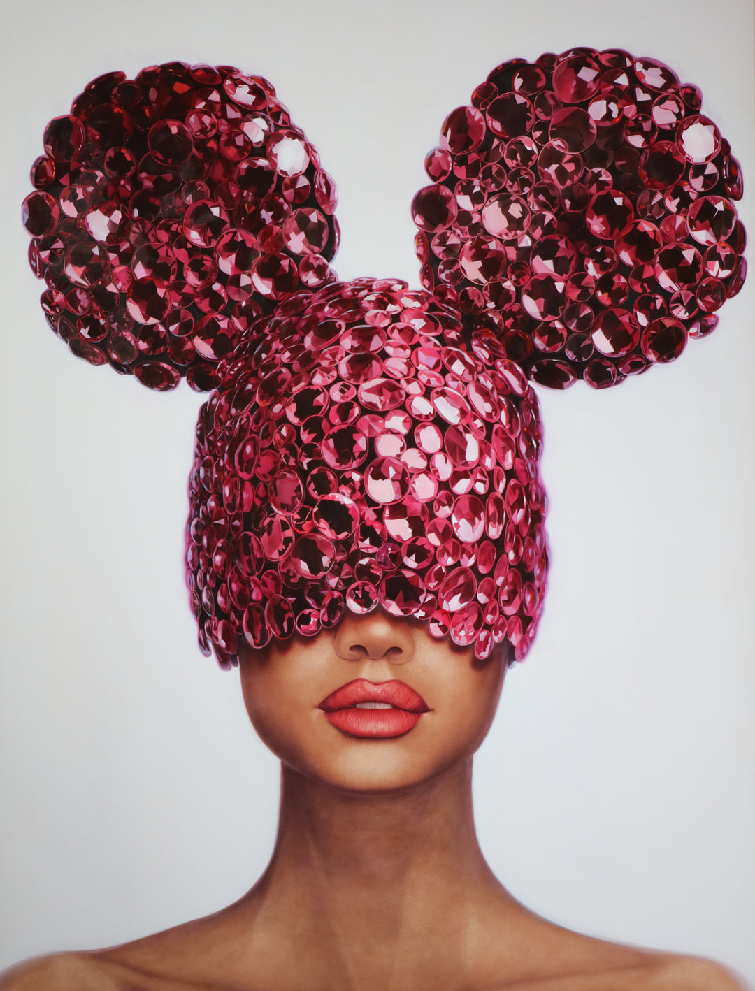 "Pink Noise (Hand Embellished)" by David Uessem