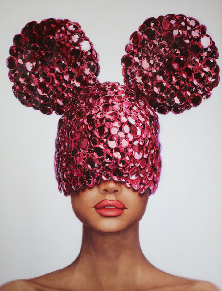 "Pink Noise (Hand Embellished)" by David Uessem