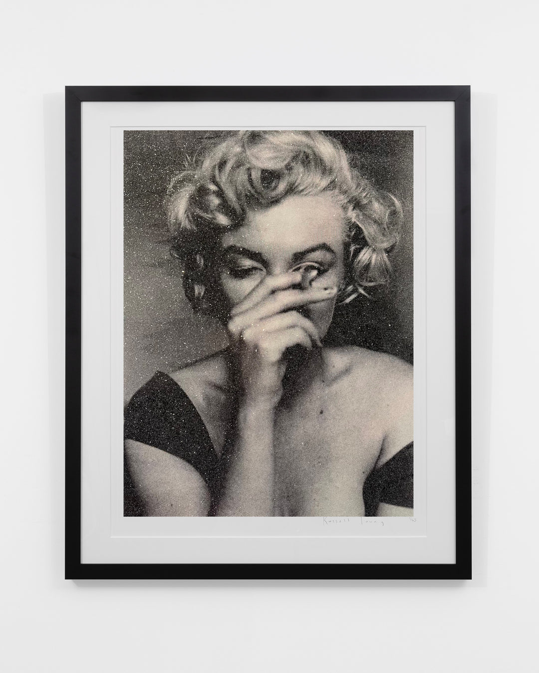 "The Last Marilyn on Paper, Black & White" by Russell Young