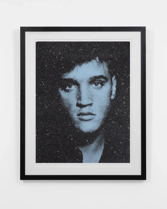 "Elvis on Paper, Blue" by Russell Young