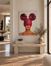 Load image into Gallery viewer, "Pink Noise (Hand Embellished)" by David Uessem