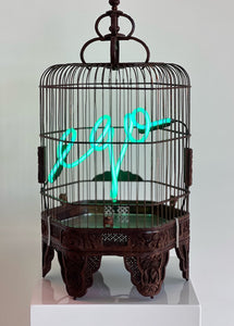 "Ego (Birdcage) - Blue" by Olivia Steele