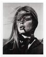 Load image into Gallery viewer, "Bardot Supreme on paper, Black &amp; White" by Russell Young