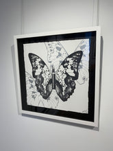 Load image into Gallery viewer, &quot;Metamorphosis, Black Butterfly on White&quot; by Rubem Robierb