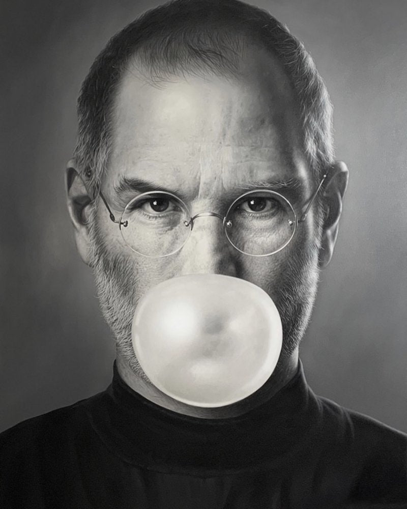 "iBubble - Steve Jobs" by Michael Moebius