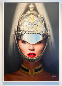 "Kate Moss Queens Guard" by Michael Moebius