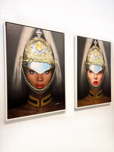 "Kate Moss Queens Guard" by Michael Moebius