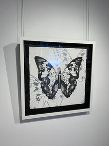 "Metamorphosis, Black Butterfly on White" by Rubem Robierb