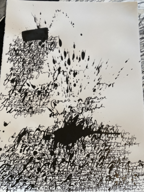 "Asemic N018.19" by Daniel Diaz-Tai